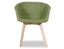 Lonsdale Arm Chair - Natural - Green Fabric